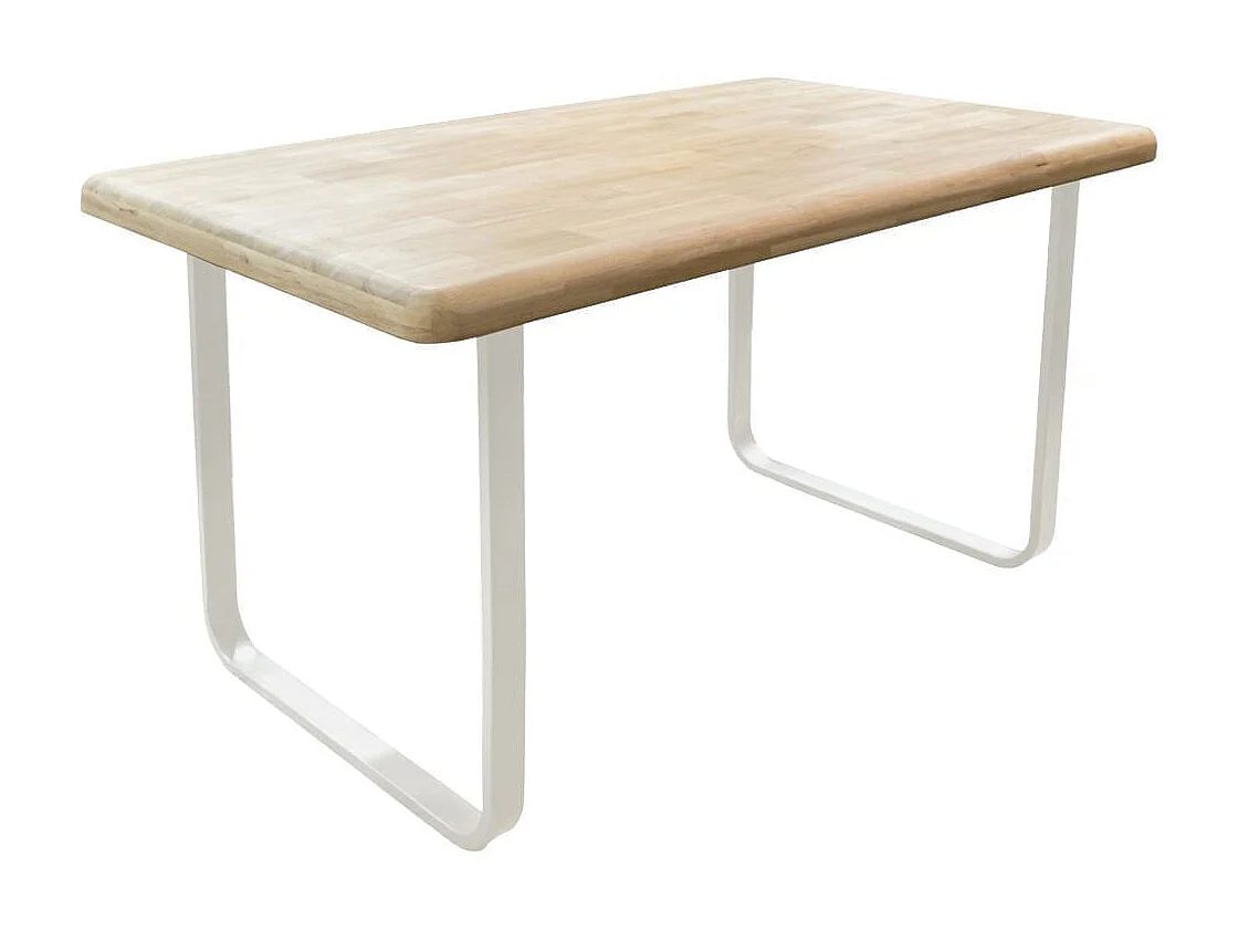 Mesa de comedor Smooth diseño fijo nordish/blanco 76x140x80 cm Adec