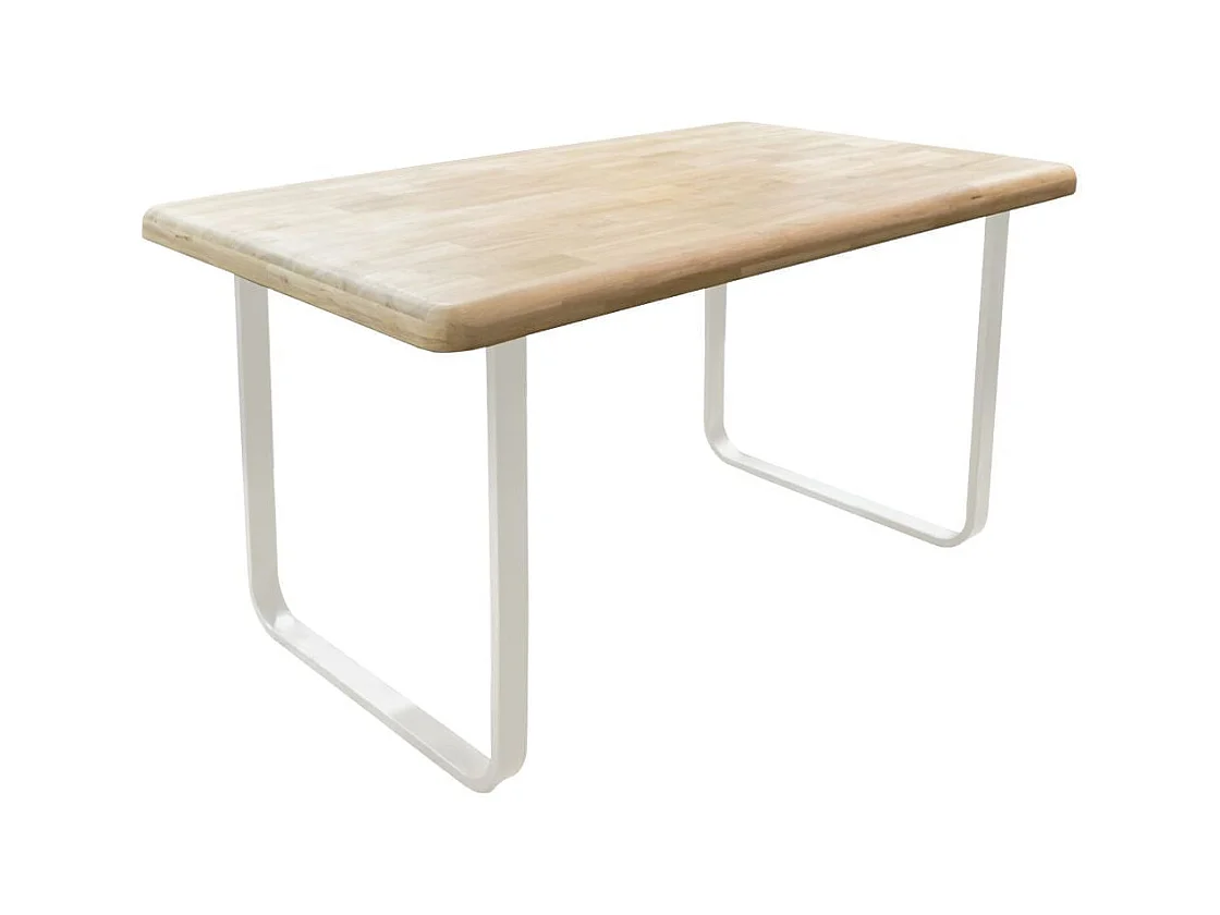 Mesa de comedor Smooth diseño fijo nordish/blanco 76x140x80 cm Adec