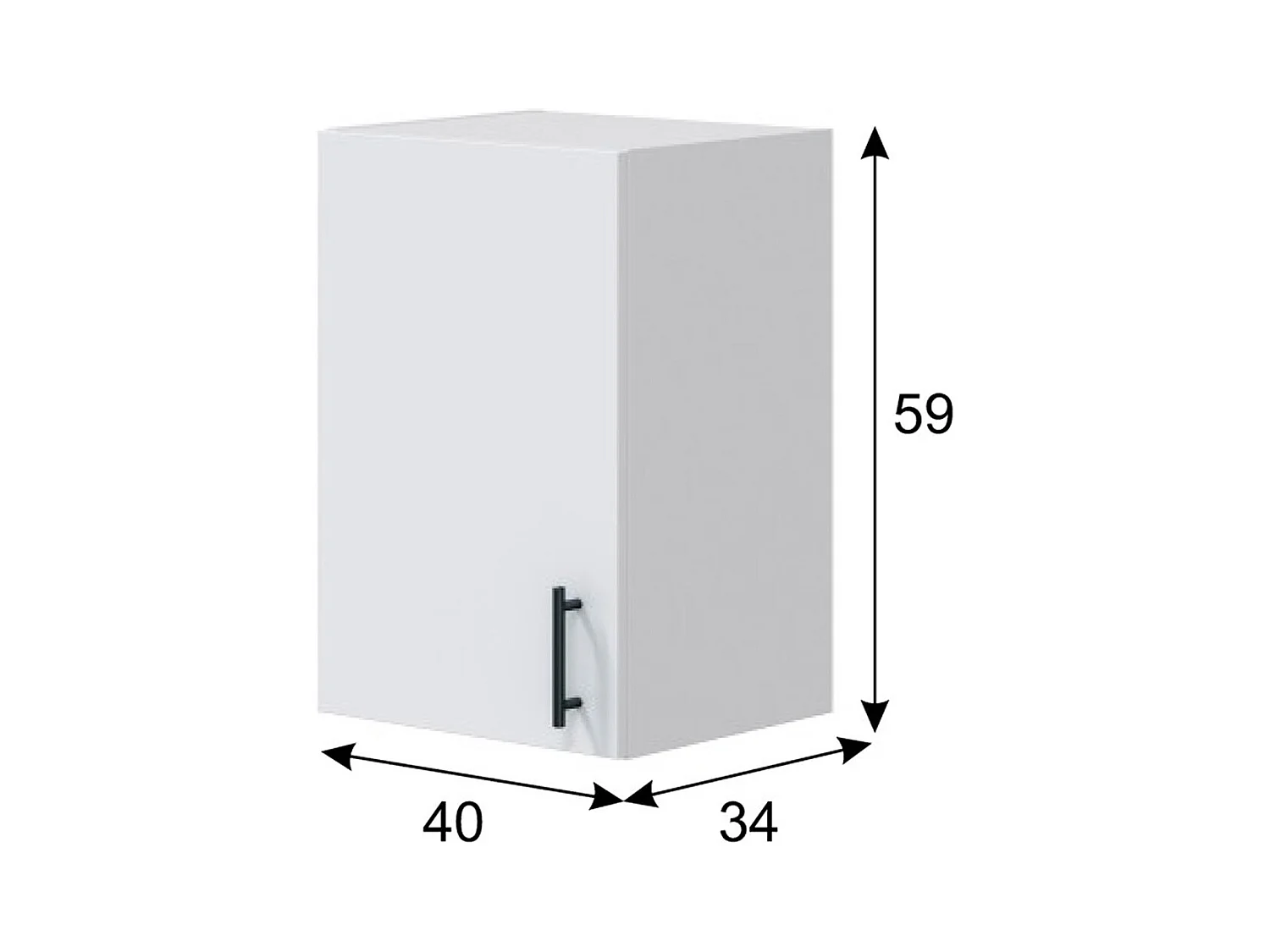 Ensemble de cuisine de 6 éléments coloris blanc brillant/chêne canadien