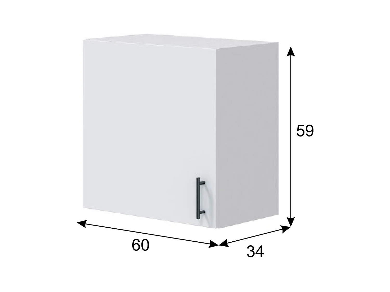 Ensemble de cuisine avec 5 éléments coloris blanc brillant/chêne canadien