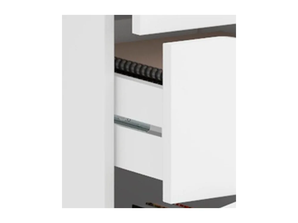 Table du bureau, meuble du bureau réversible en bois coloris Blanc artik - hauteur 74 x longueur 60 x profondeur 138 cm