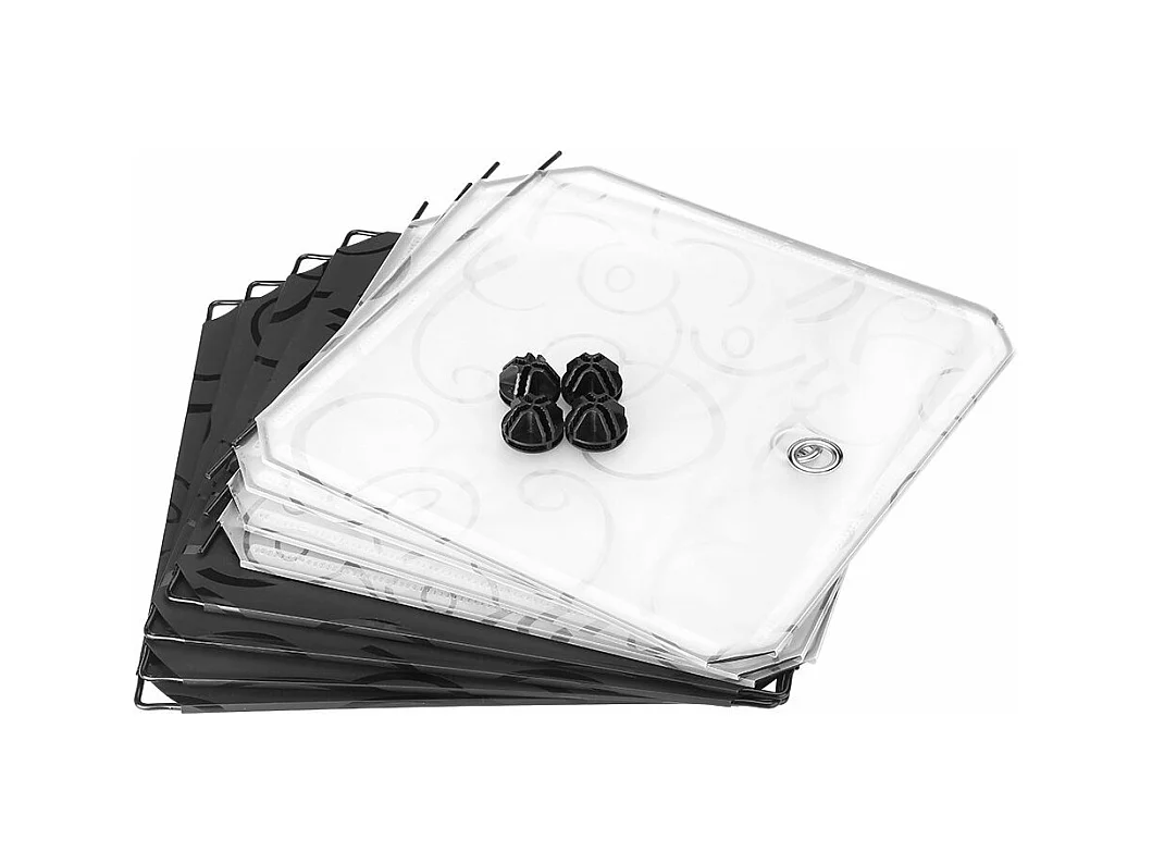 Armadio Armadietto Mobiletto Modulare Quadrato Nero con 12 Scomparti Per Ufficio Casa Componibile Modulabile