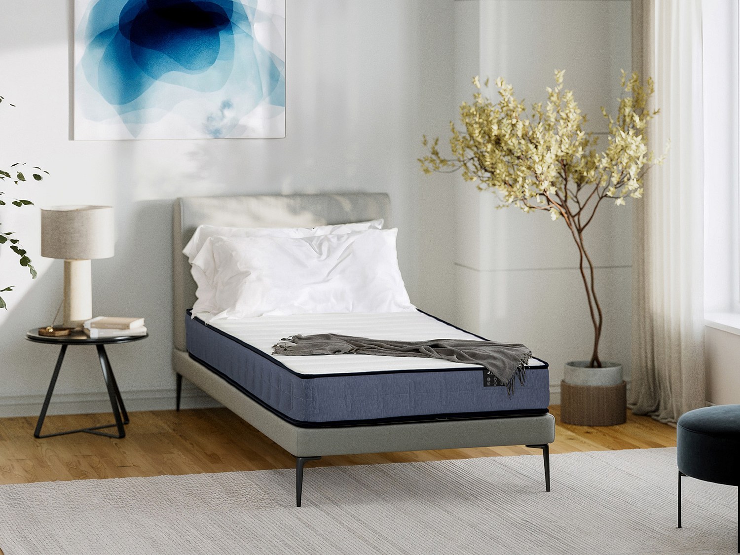 Matratze - 90 x 190 cm - Taschenfederkern - Höhe 19 cm - DAYNI von YSMÉE günstig online kaufen