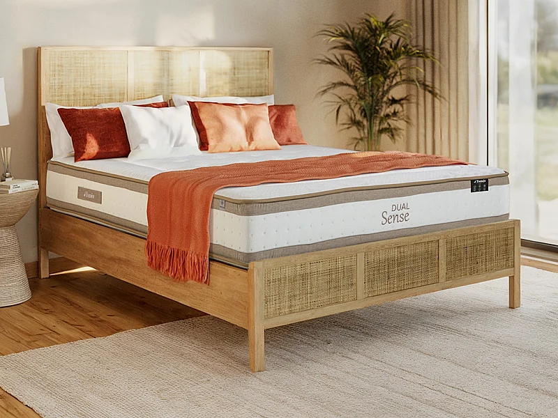 Matelas 160 x 200 cm hybride ressorts ensachés 7 zones et mousse à mémoire de forme ép.28cm - MEYANI de YSMÉE