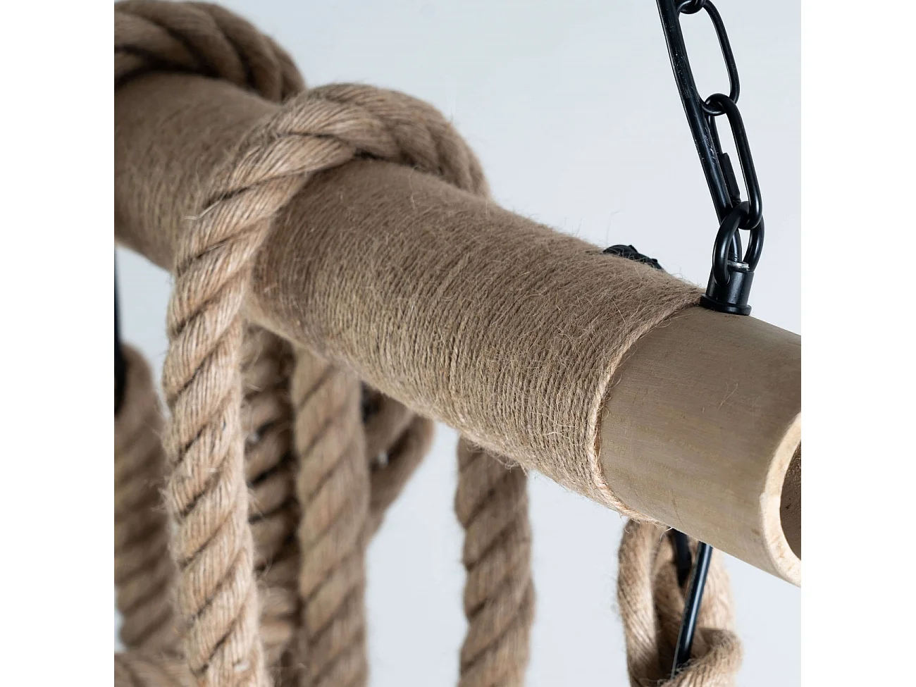 Suspension vintage bambou et 6 cordes  - Zephyr