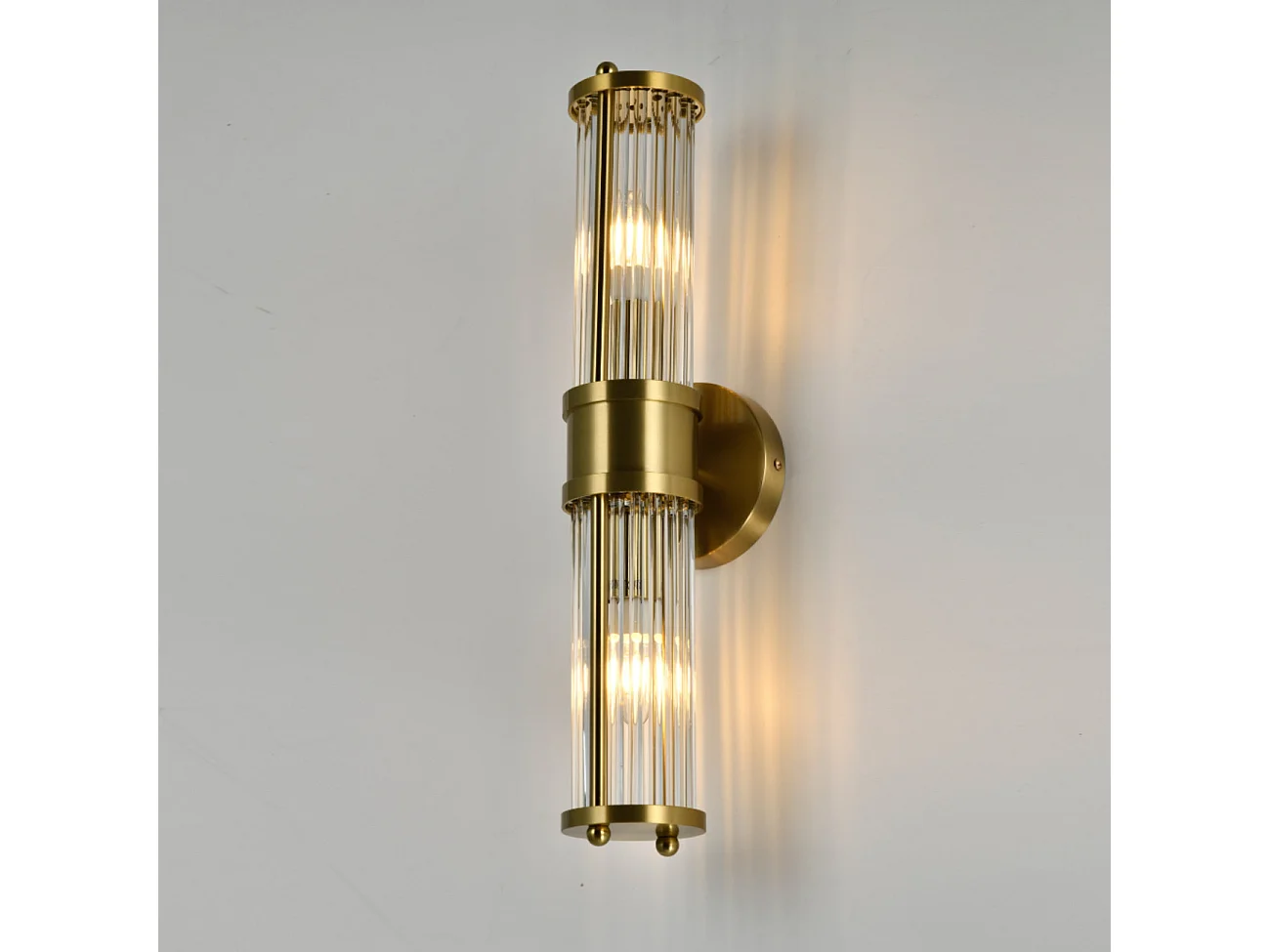 Applique couleur laiton fines tiges de verre - Medilia