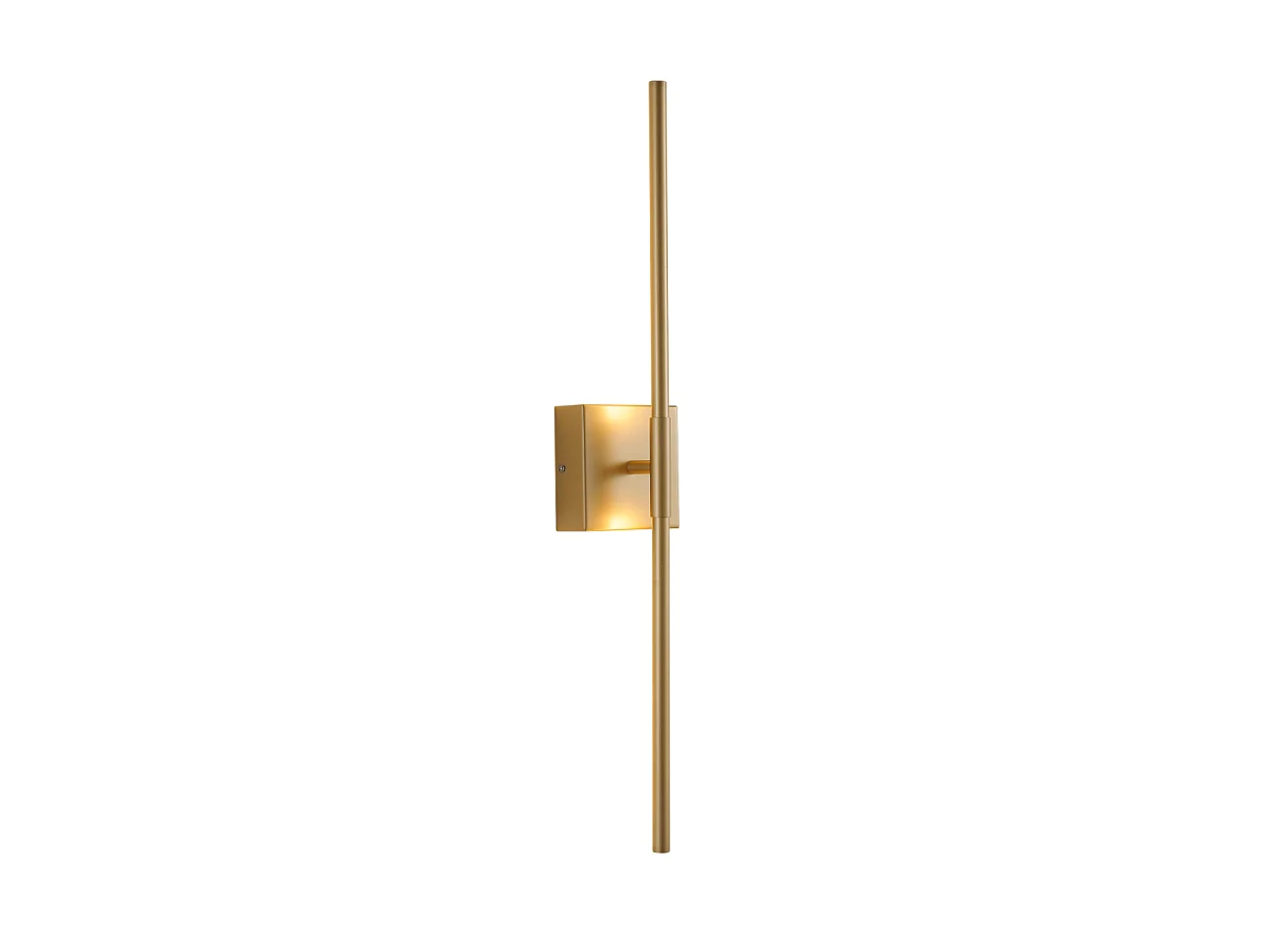 Applique linéaire dorée socle carré à LED - Collins