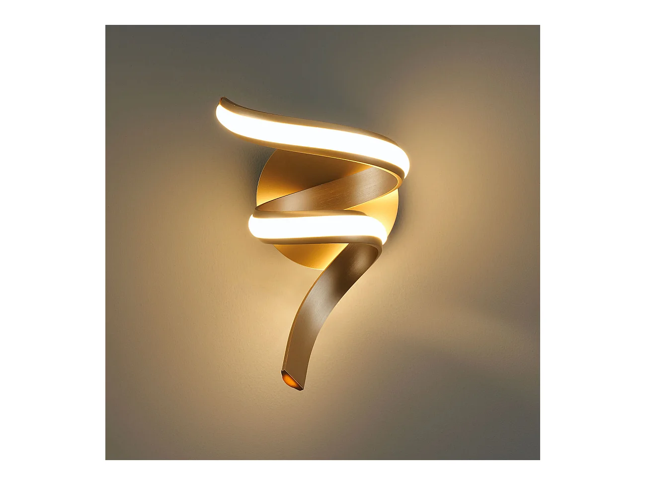 Applique ruban doré spirale LED - Kauai