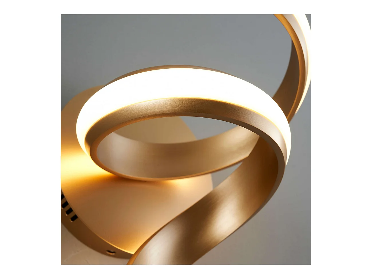 Applique ruban doré spirale LED - Kauai