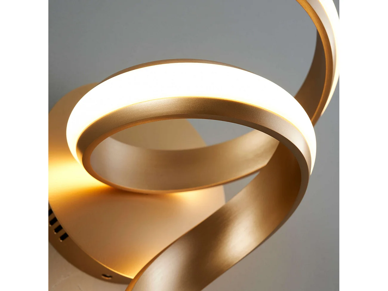 Applique ruban doré spirale LED - Kauai