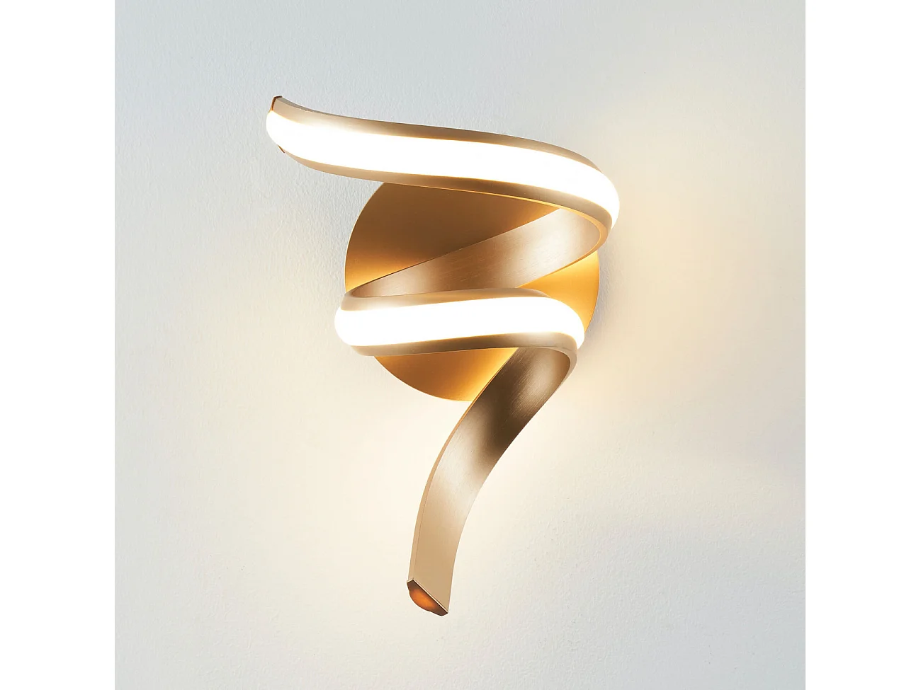 Applique ruban doré spirale LED - Kauai