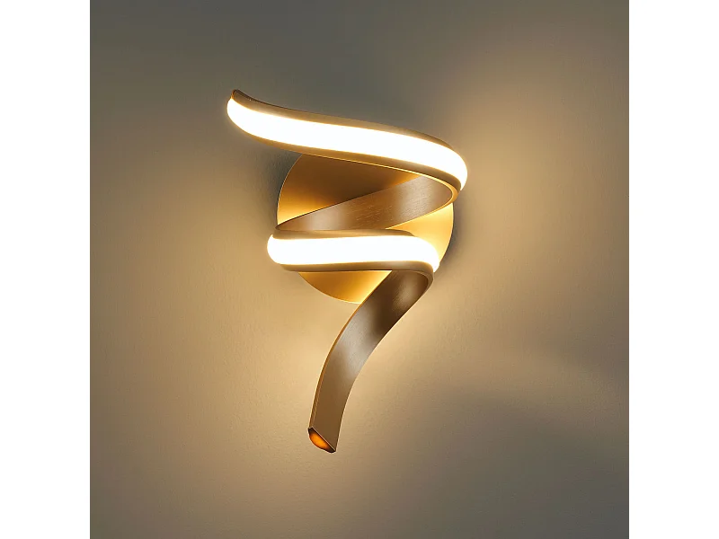 Applique ruban doré spirale LED - Kauai