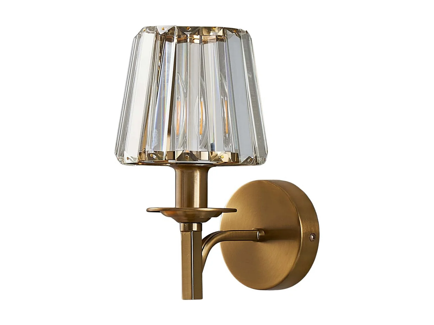 Applique luxueuse métal finition laiton et cristal - Odrina