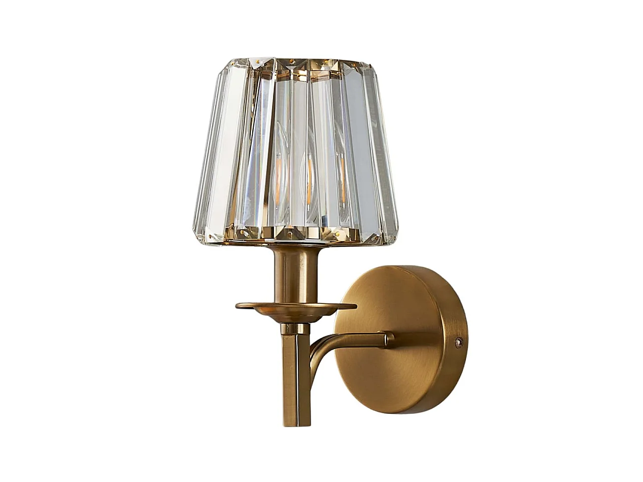 Applique luxueuse métal finition laiton et cristal - Odrina