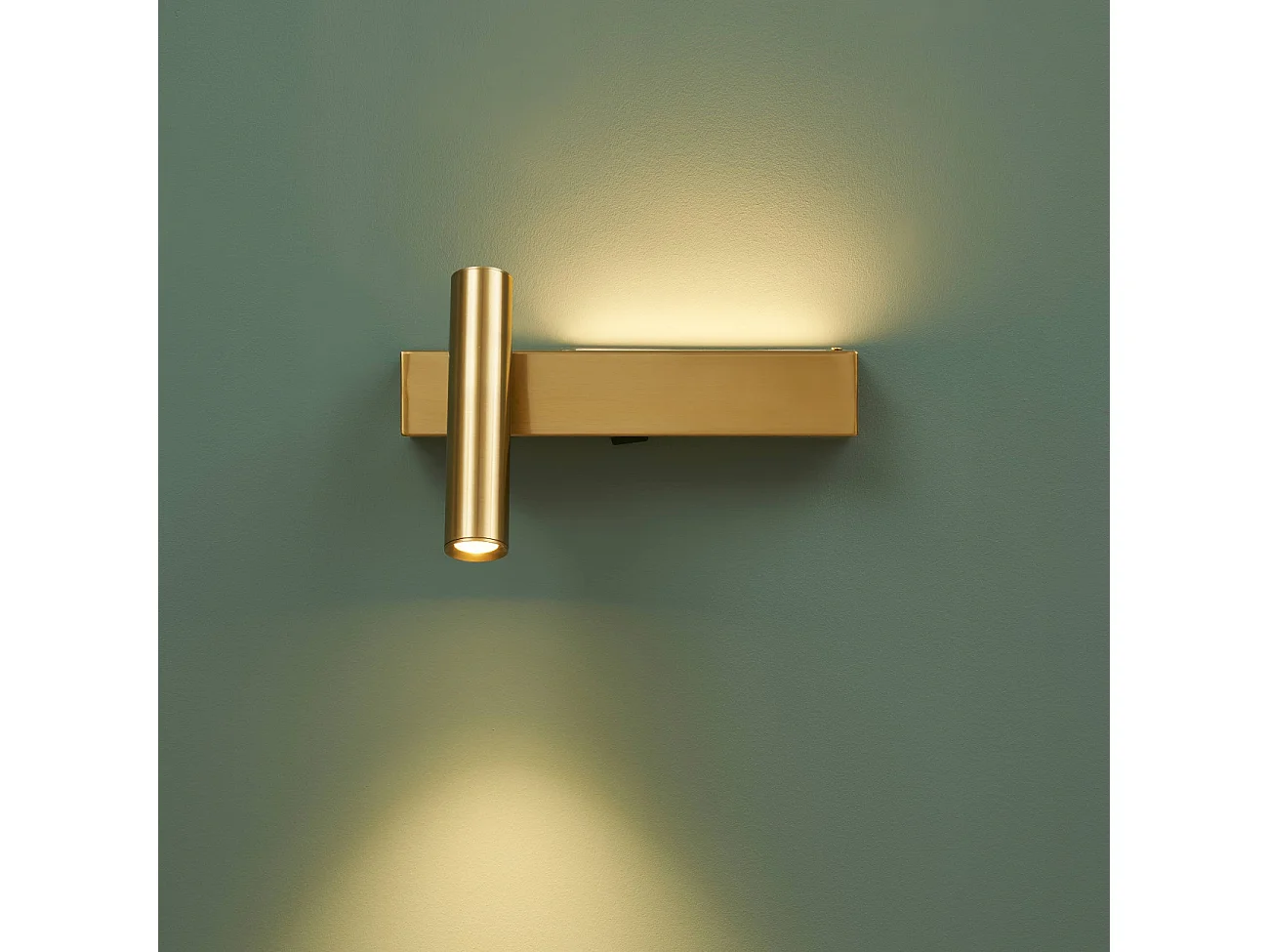 Applique laiton tête de lit liseuse gauche avec interrupteur - Lodvi - GAUCHE