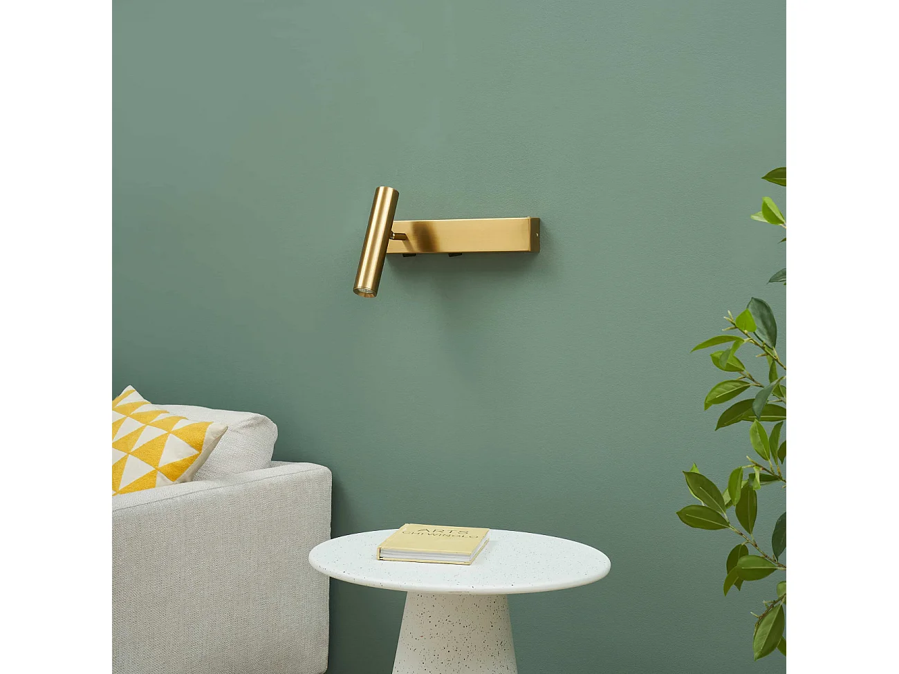 Applique laiton tête de lit liseuse gauche avec interrupteur - Lodvi - GAUCHE