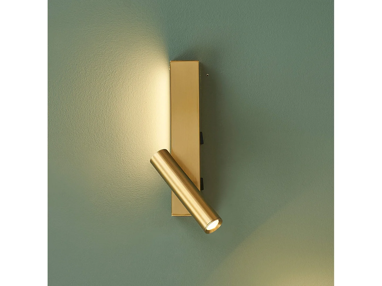 Applique laiton tête de lit liseuse gauche avec interrupteur - Lodvi - GAUCHE