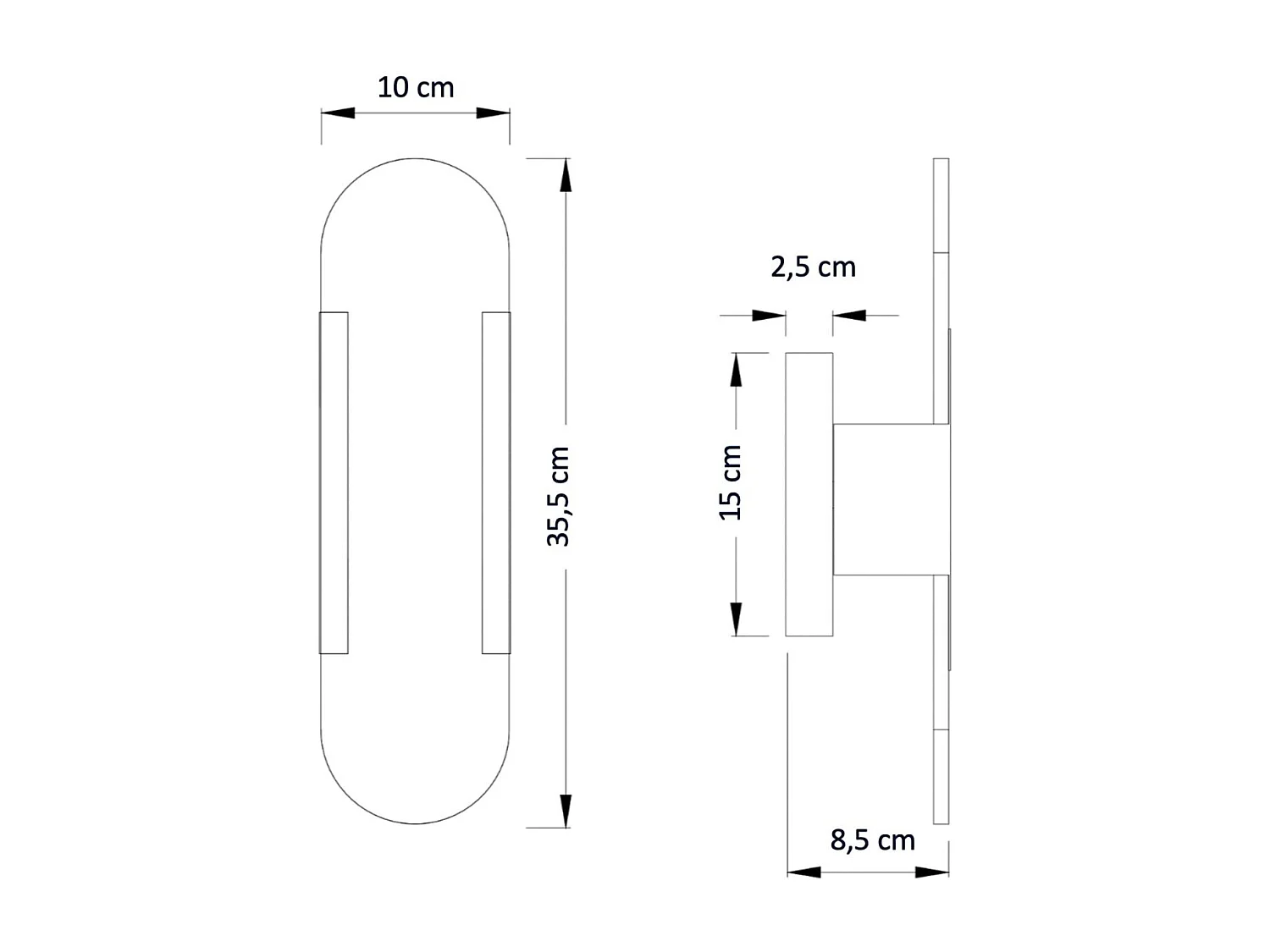 Applique chic métal doré et albâtre blanc - Enola