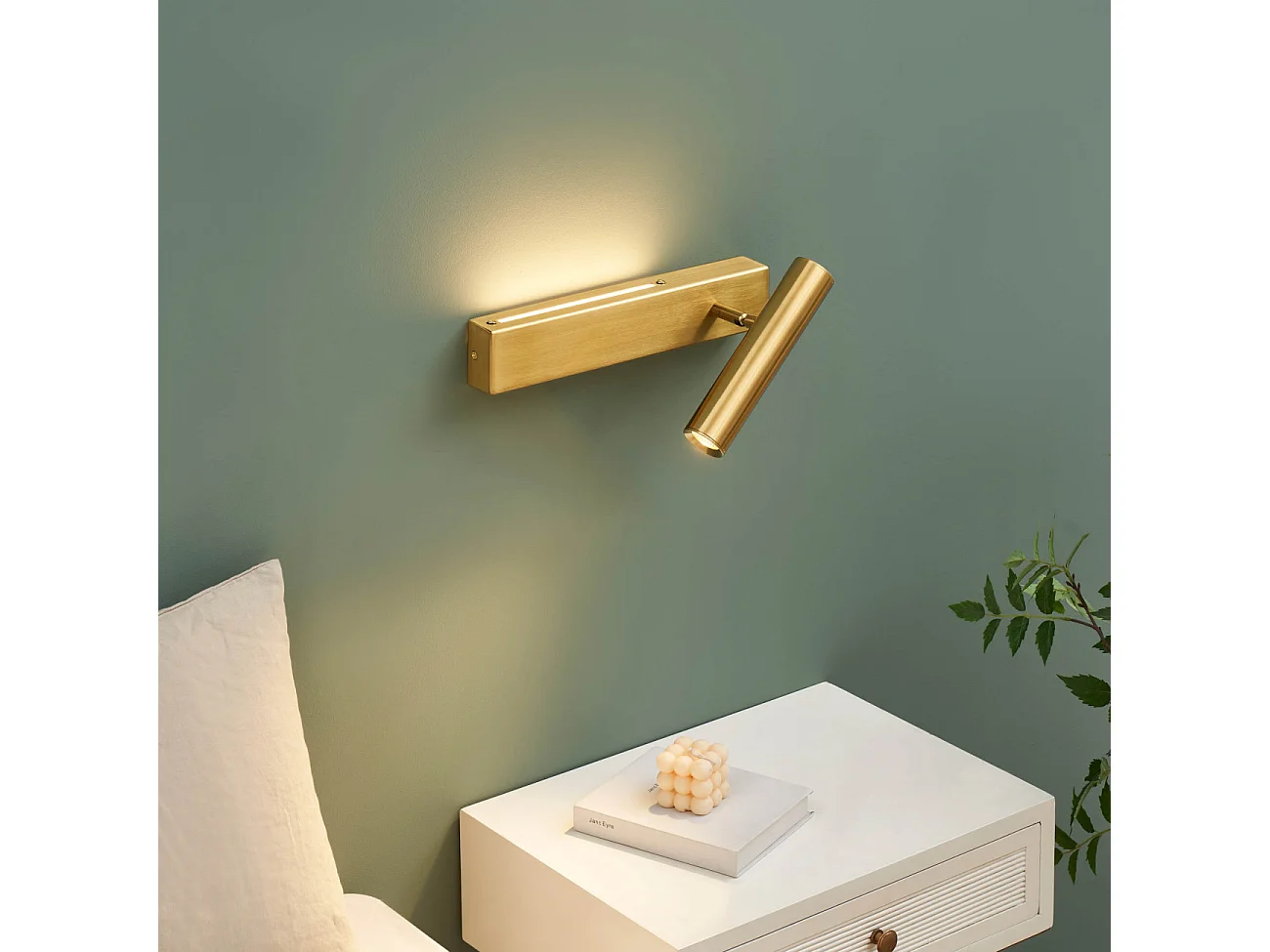Applique laiton tête de lit liseuse droite - Lodvi - DROITE