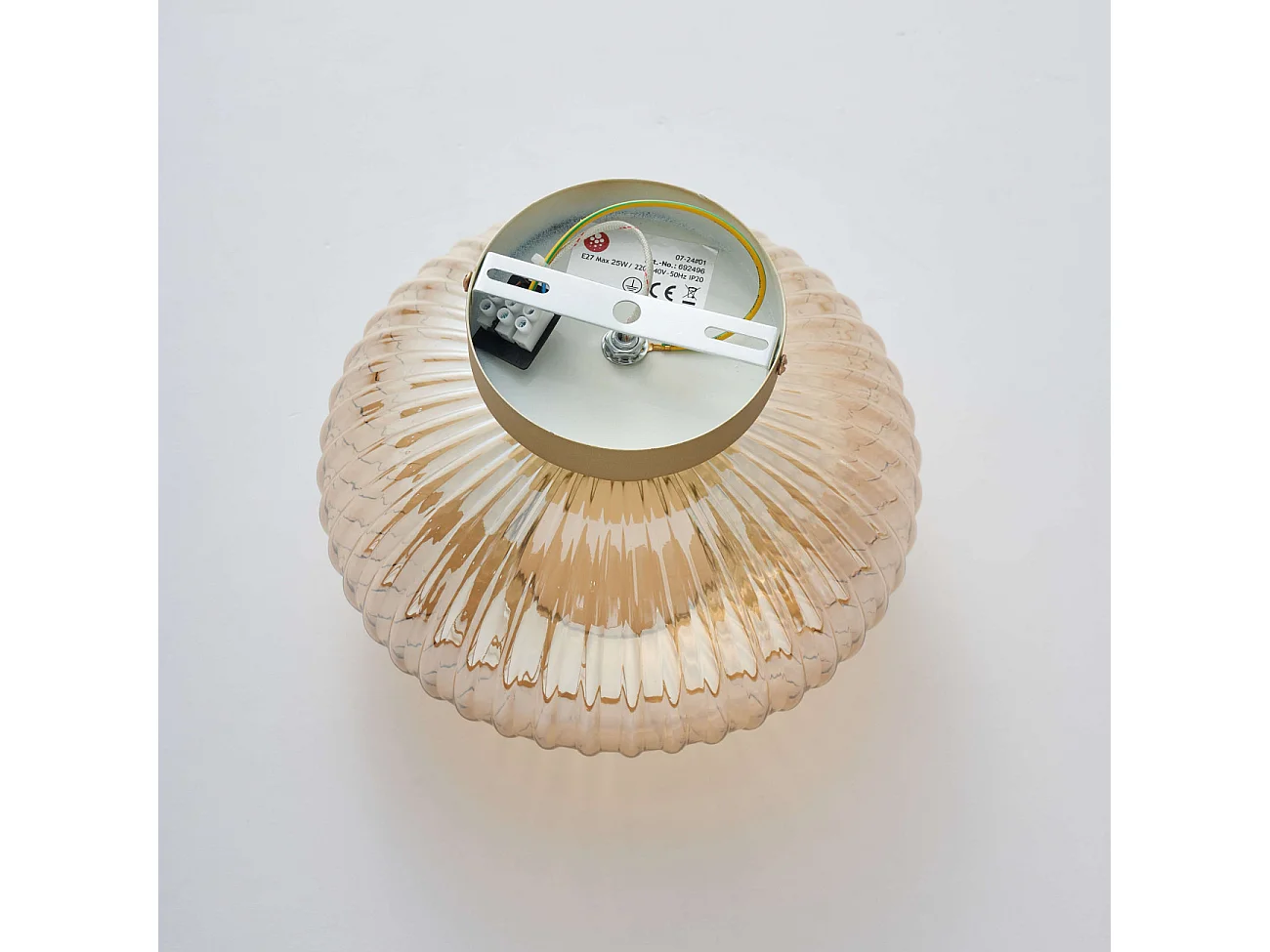 Applique ou spot verre strié multi reflets - Ambrine