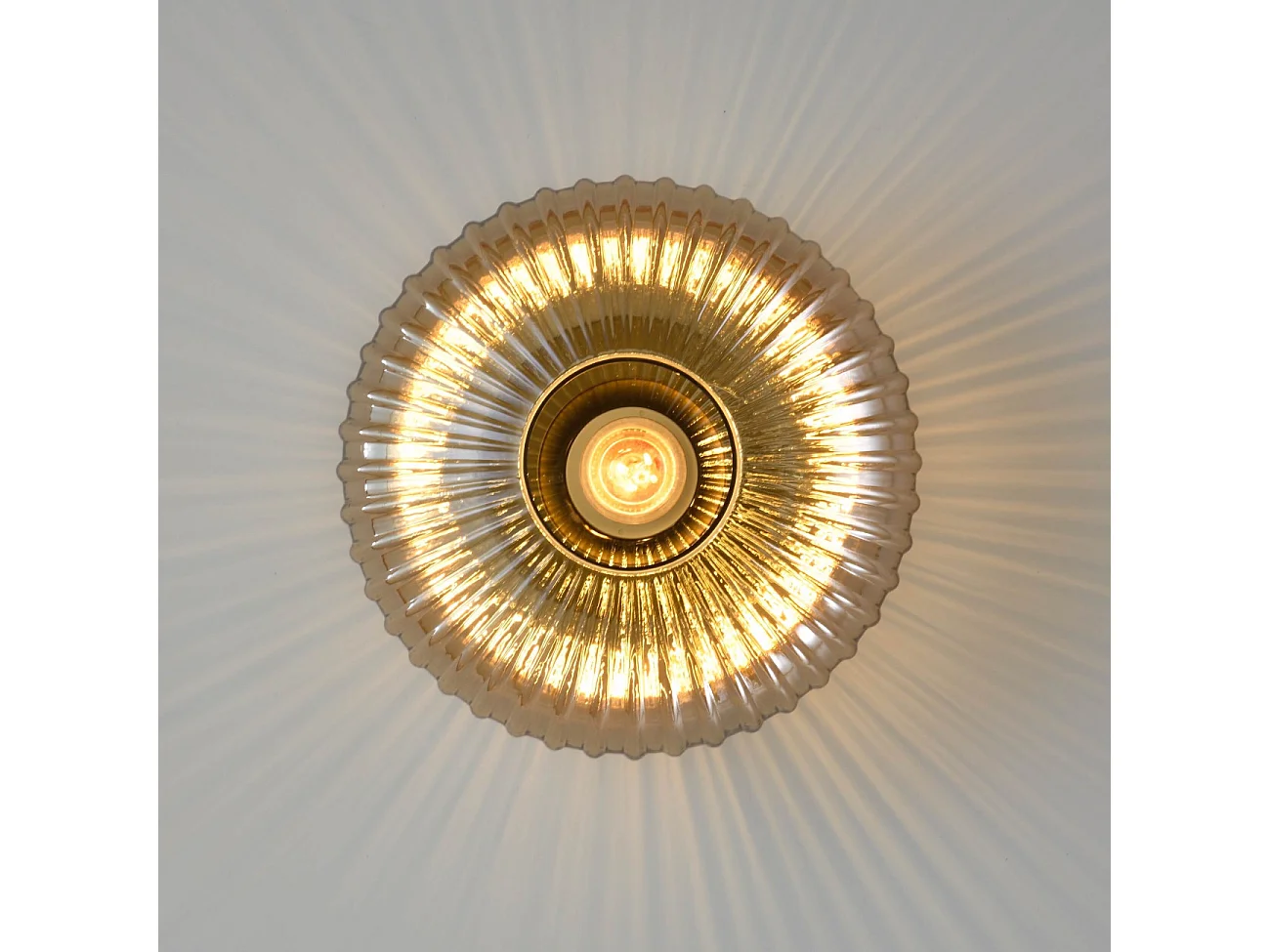 Applique ou spot verre strié multi reflets - Ambrine