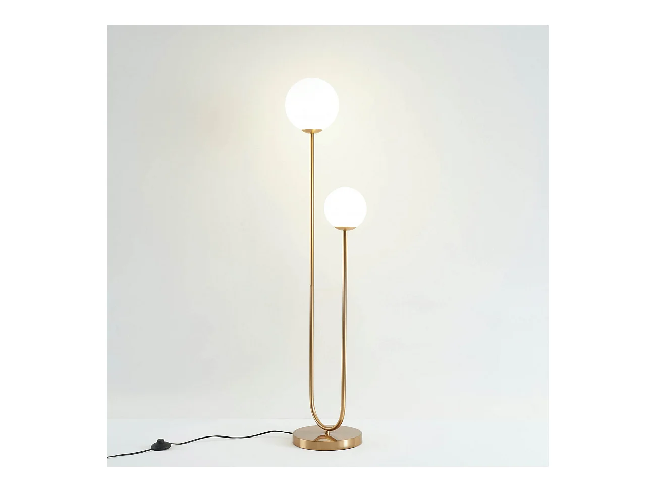 Lampadaire scandinave double éclairage - Ciarella
