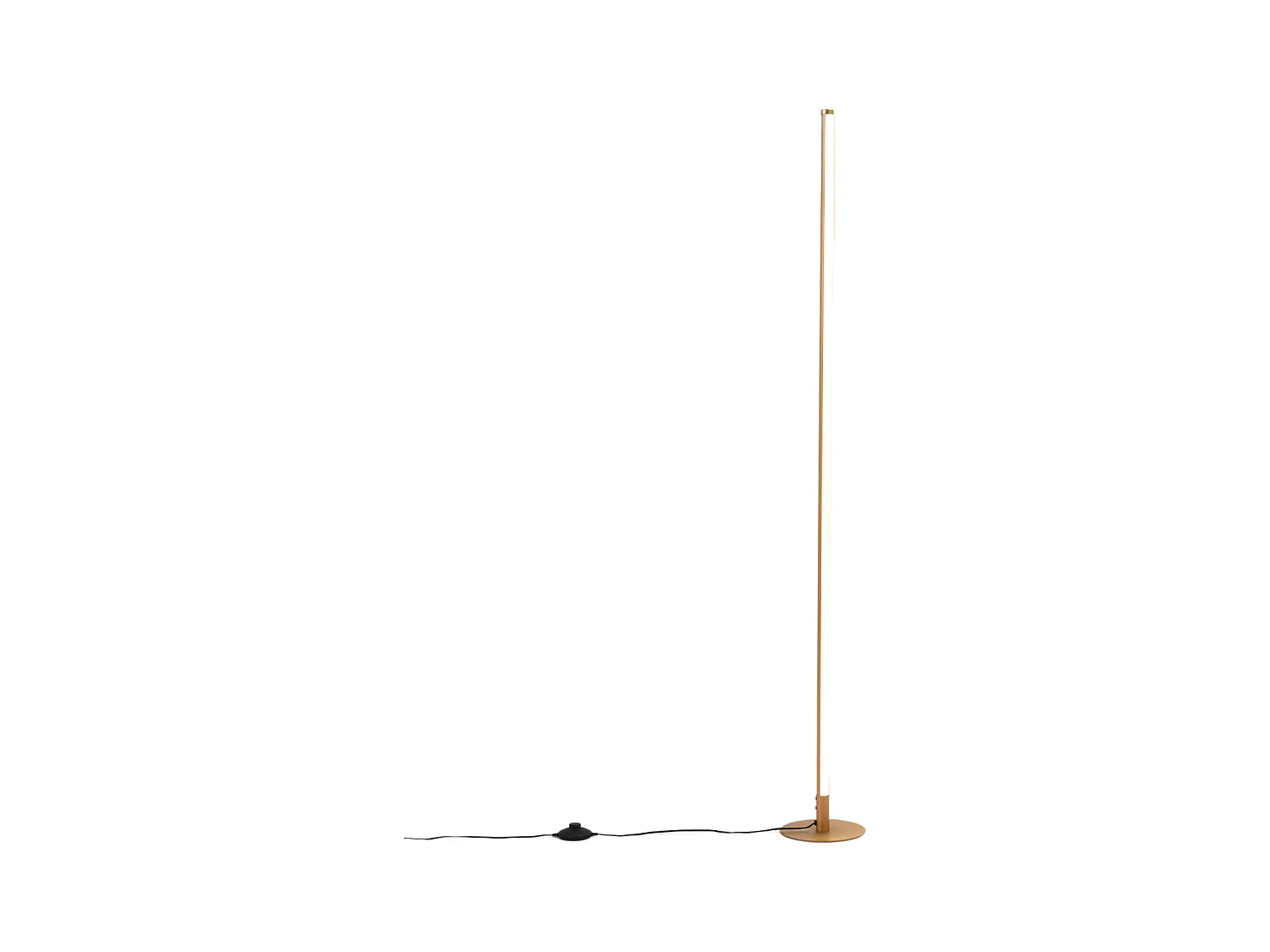 Lampadaire doré design LED minimaliste variateur intégré 150 cm - Sloane
