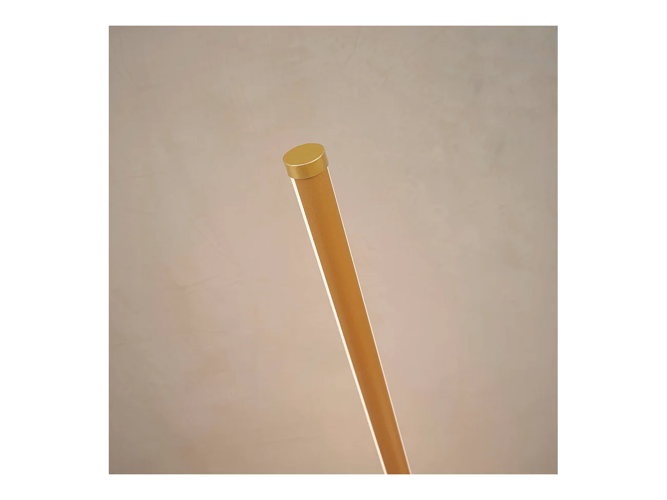 Lampadaire doré design LED minimaliste variateur intégré 150 cm - Sloane