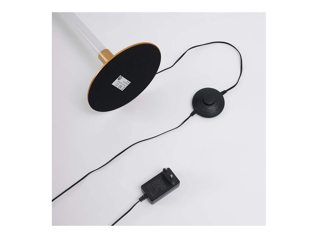 Lampadaire doré design LED minimaliste variateur intégré 150 cm - Sloane