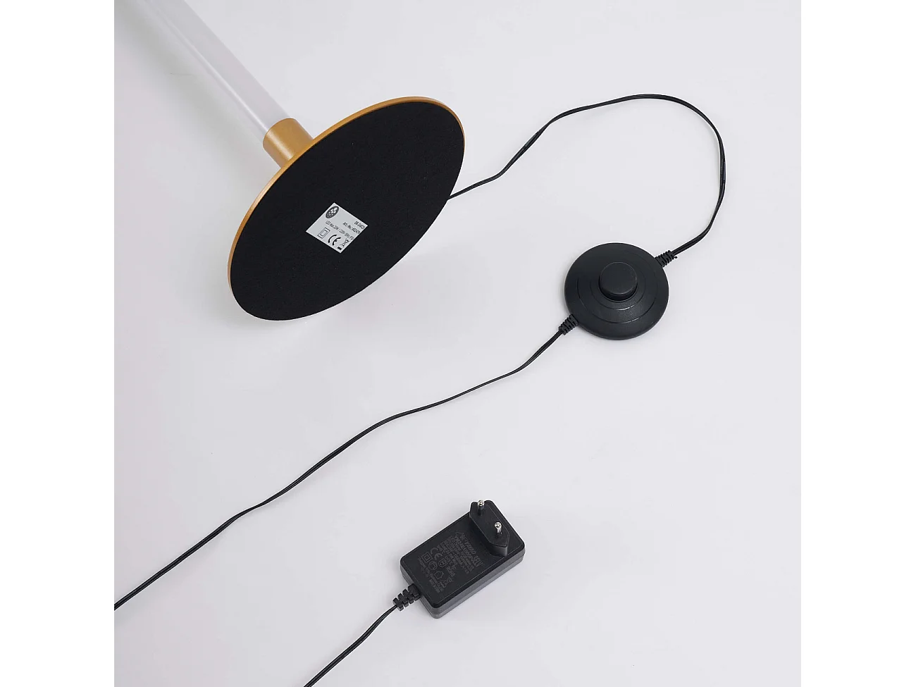 Lampadaire doré design LED minimaliste variateur intégré 150 cm - Sloane