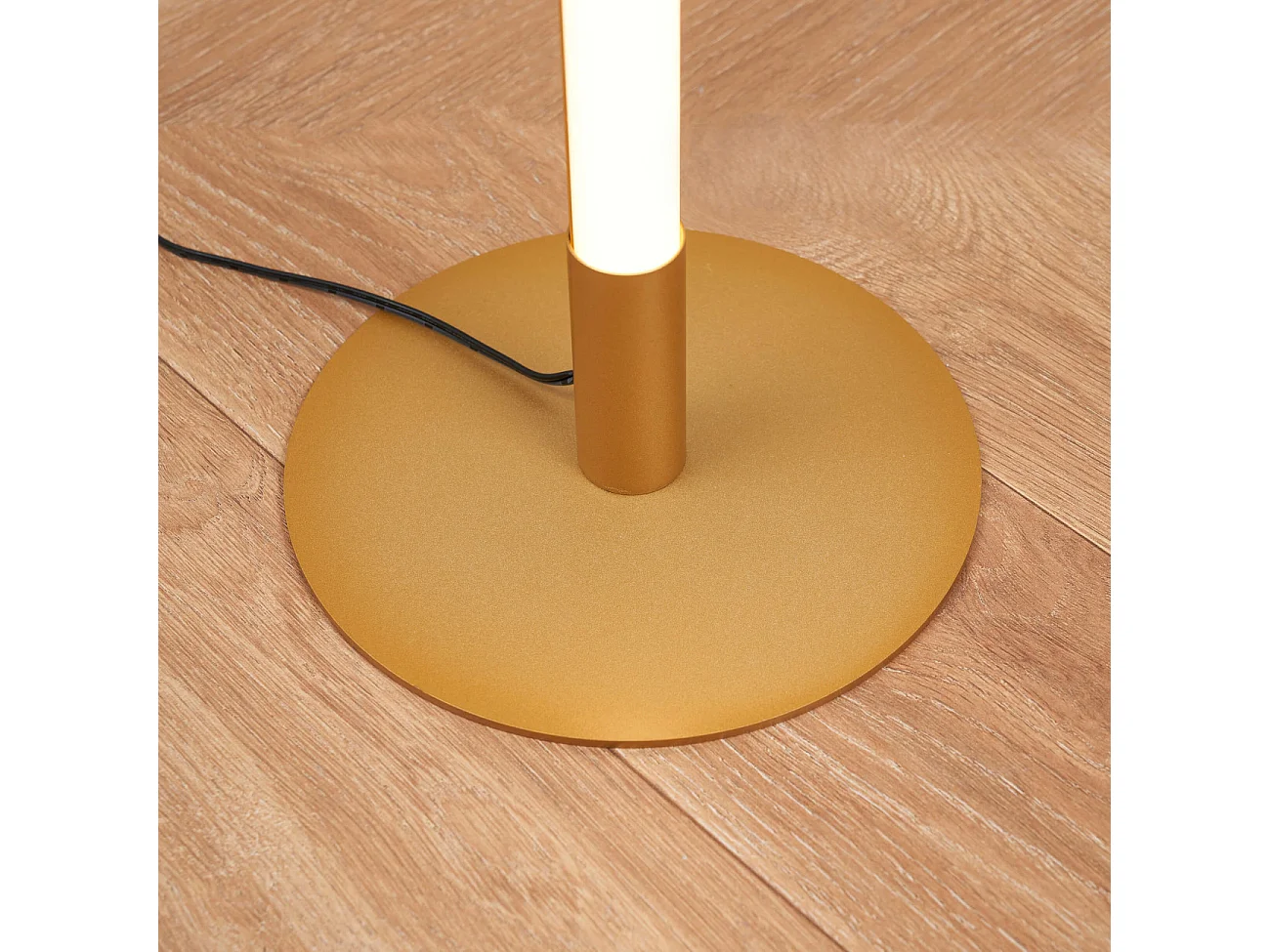 Lampadaire doré design LED minimaliste variateur intégré 150 cm - Sloane