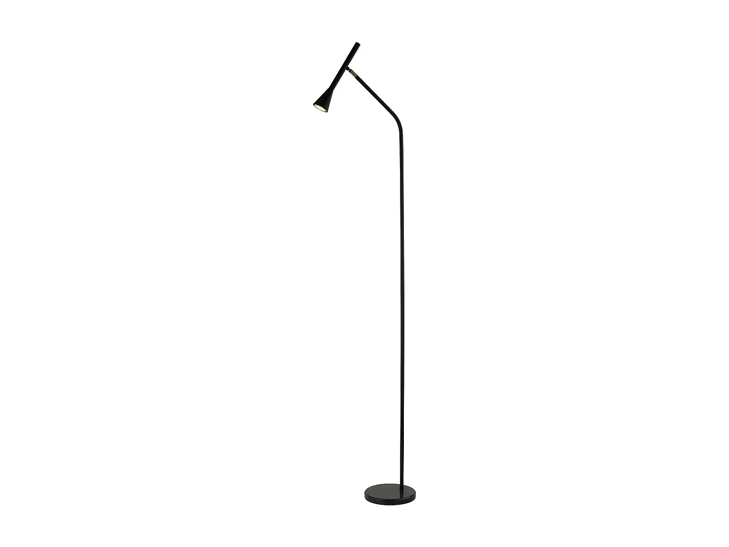 Lampadaire minimaliste grande liseuse noire 150 cm - Holen