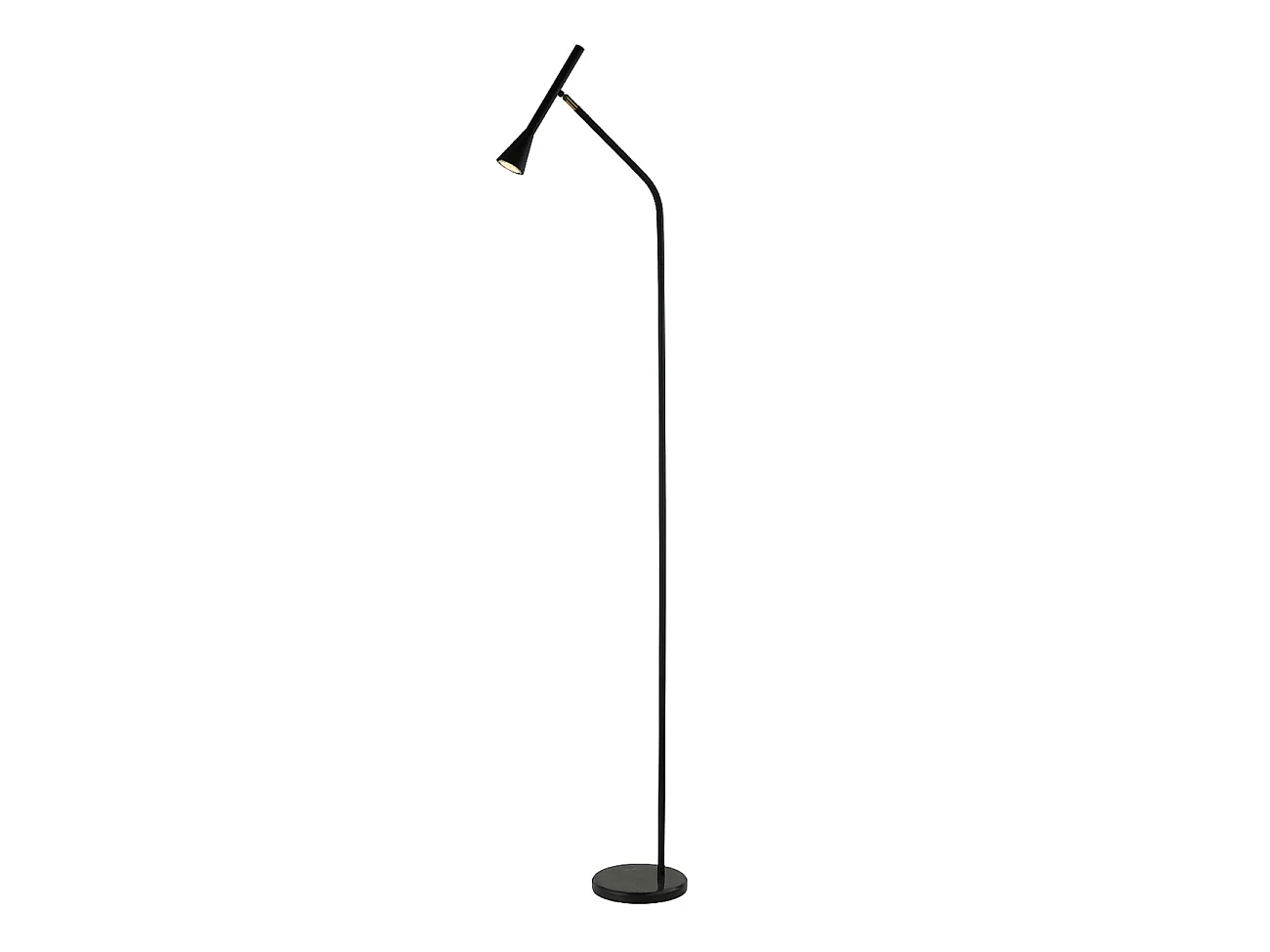 Lampadaire minimaliste grande liseuse noire 150 cm - Holen