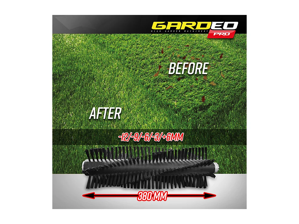 Balayeuse pour gazon synthétique sur batterie - 2 x 20V - 4Ah - Gardeo Pro