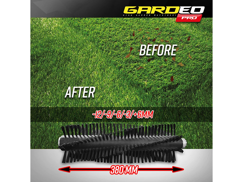 Balayeuse pour gazon synthétique sur batterie - 2 x 20V - 4Ah - Gardeo Pro