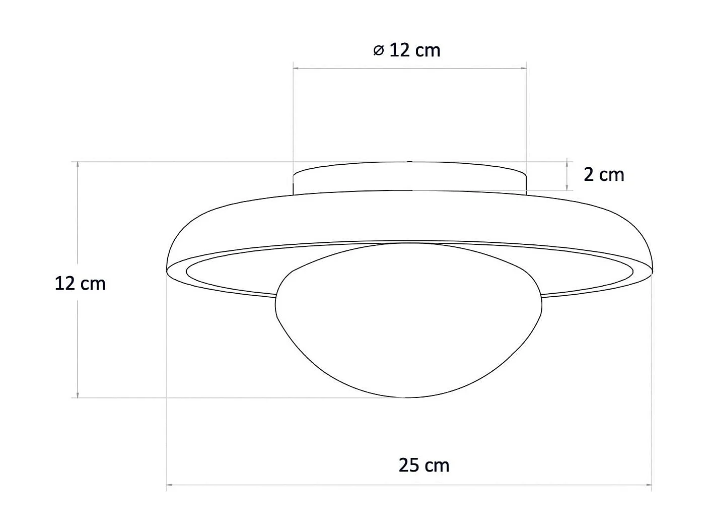 Plafonnier ou applique murale ronde pierre naturelle et verre - Jio