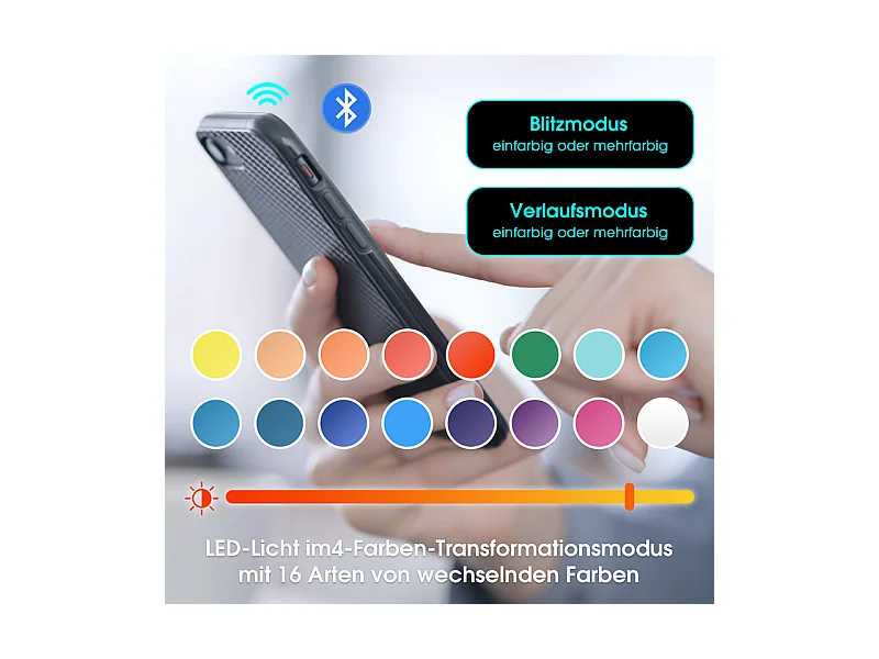 Meuble TV 200cm - avec LED et porte en verre - MDF et panneau de particules - Naturel