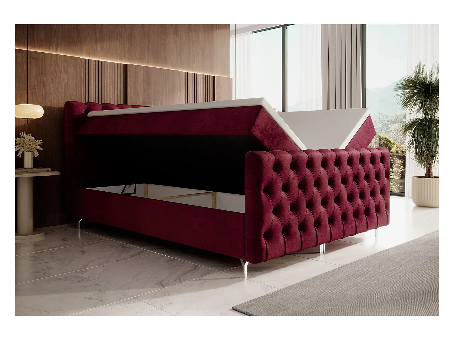 Boxspringbett CHESTER PLUS 200x200 Monolith 59