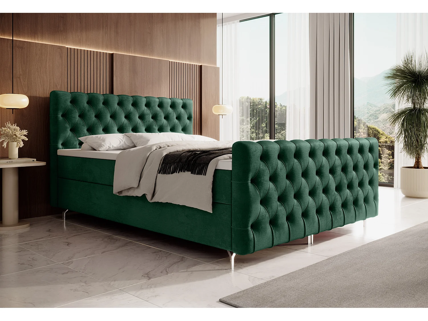 Boxspringbett CHESTER PLUS 160x200 Monolith 37