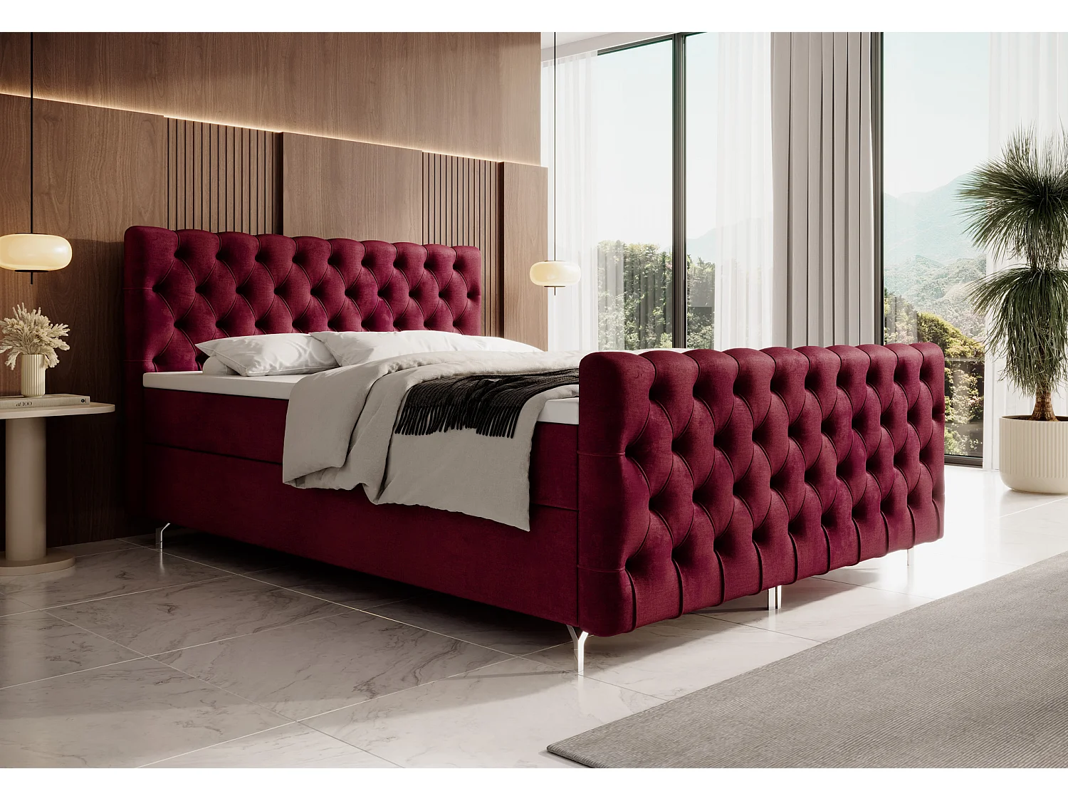 Boxspringbett CHESTER PLUS 180x200 Monolith 59