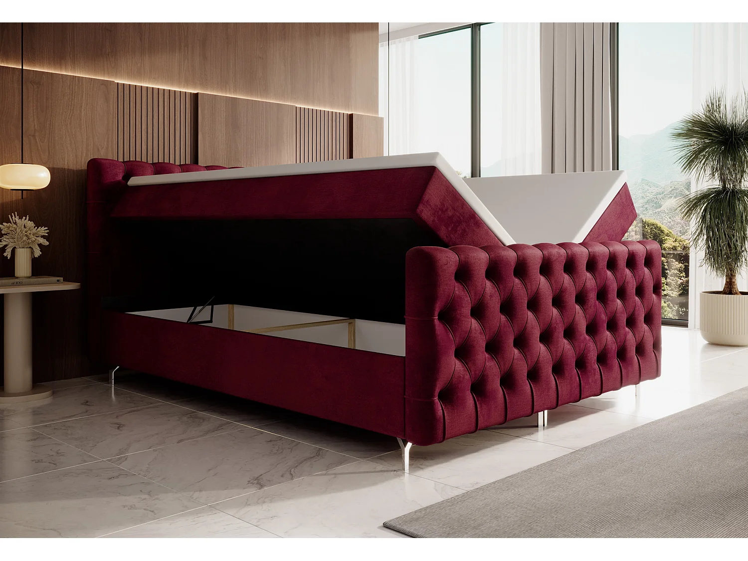 Boxspringbett CHESTER PLUS 140x200 Monolith 59