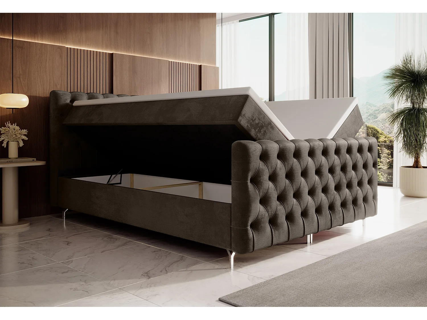 Boxspringbett CHESTER PLUS 140x200 Monolith 15