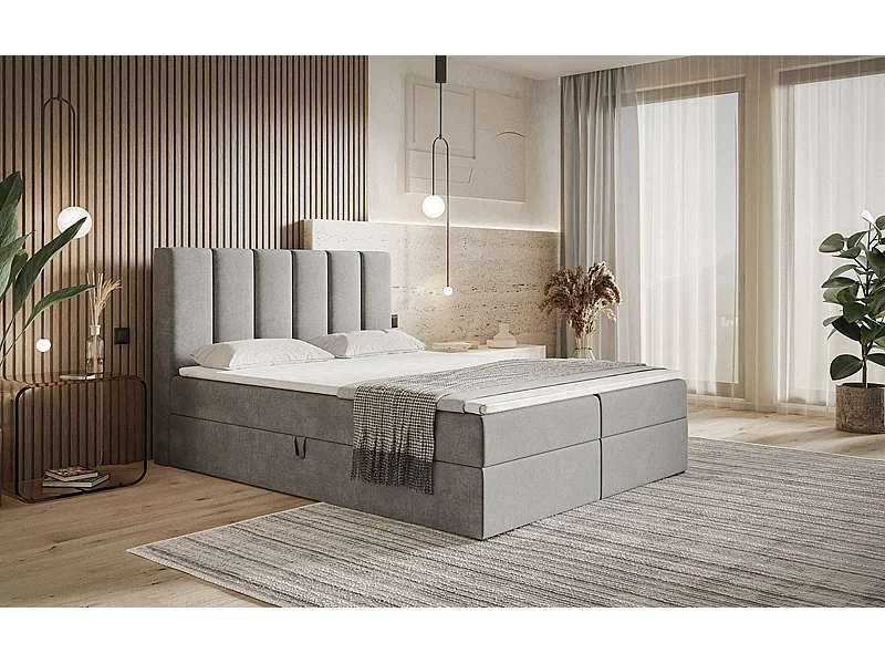 AX LIVING Boxspringbett Bonio I 120cm für höchsten Schlafkomfort JS90