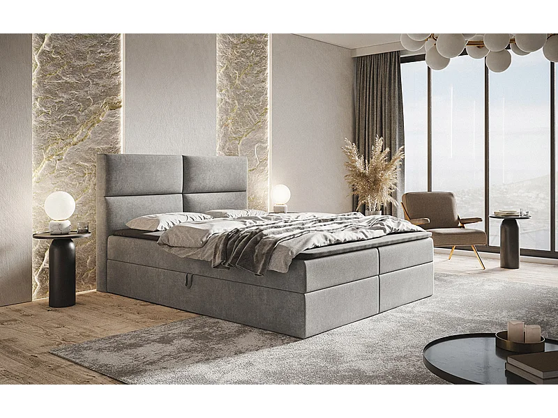 AX LIVING Boxspringbett Bonio III 140cm höchsten Schlafkomfort JS90