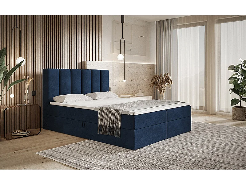 AX LIVING Boxspringbett Bonio I – 180 cm Breite, Schlafkomfort KR09