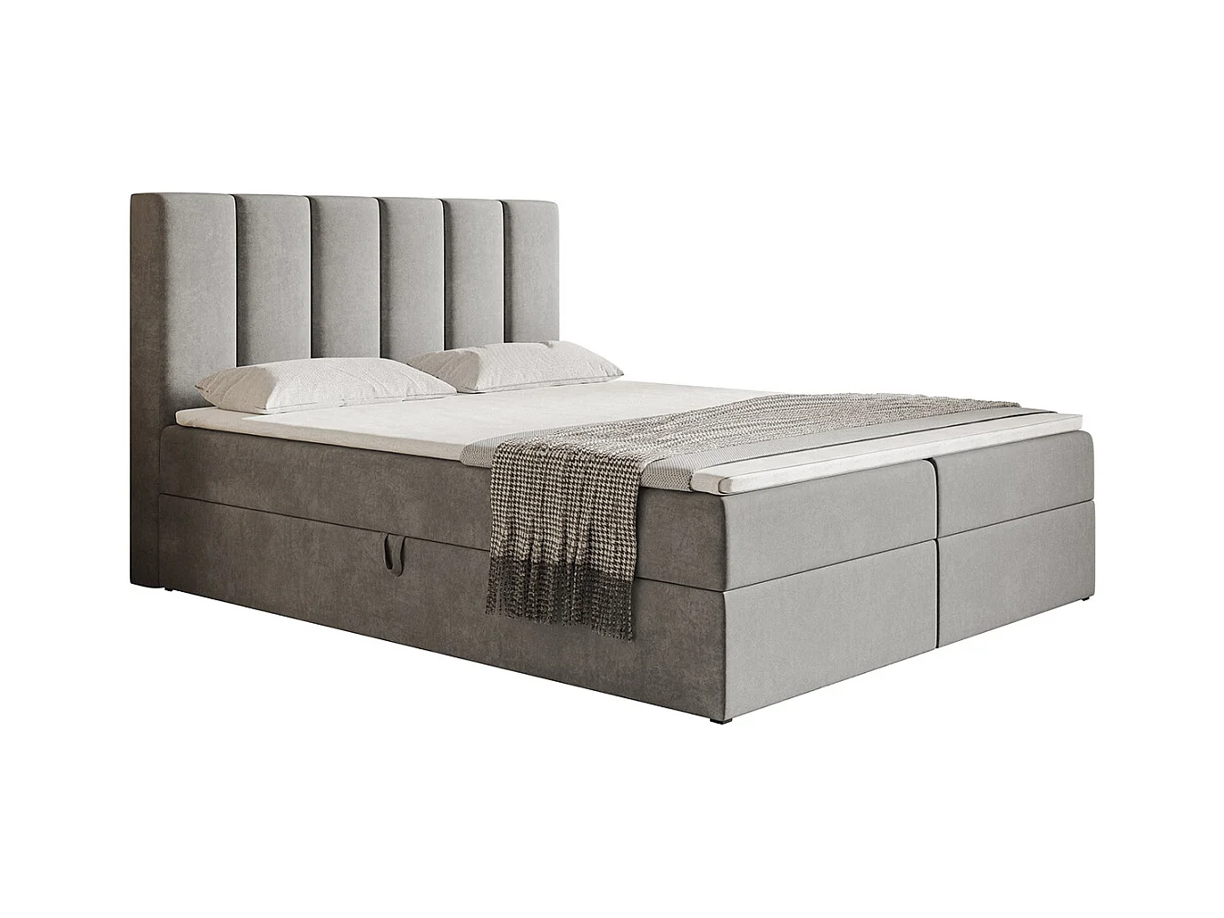 AX LIVING Boxspringbett Bonio I 140cm für höchsten Schlafkomfort JS90