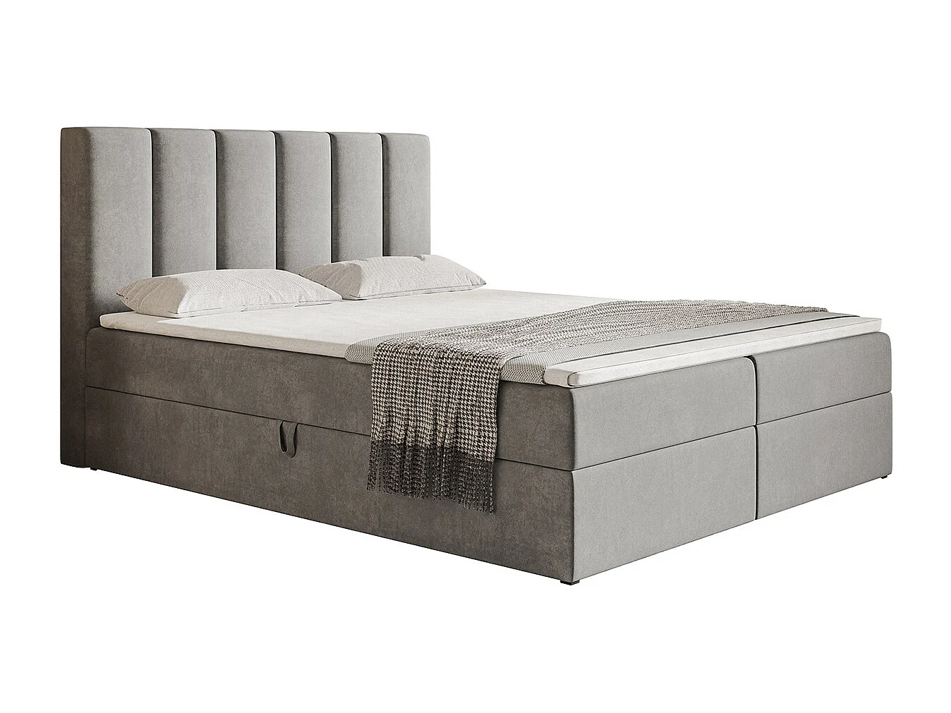 AX LIVING Boxspringbett Bonio I 140cm für höchsten Schlafkomfort JS90