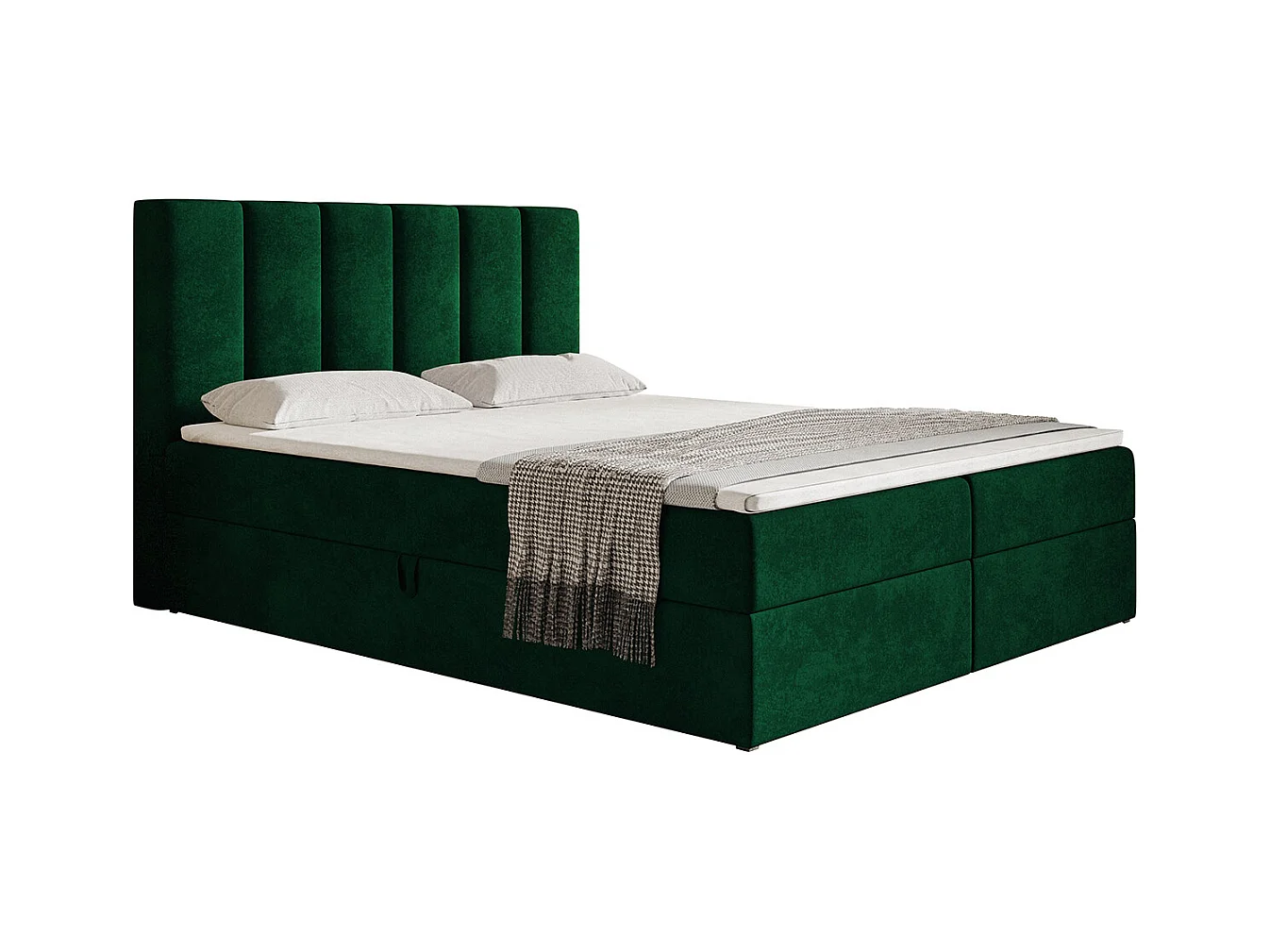 AX LIVING Boxspringbett Bonio I 120cm für höchsten Schlafkomfort KR19