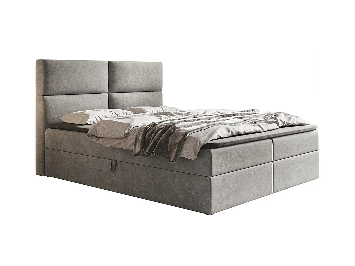 AX LIVING Boxspringbett Bonio III – 120 cm Breite mit Topper JS90