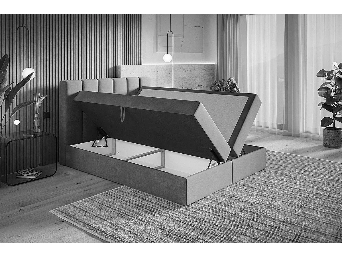 AX LIVING Boxspringbett Bonio I 120cm für höchsten Schlafkomfort JS24